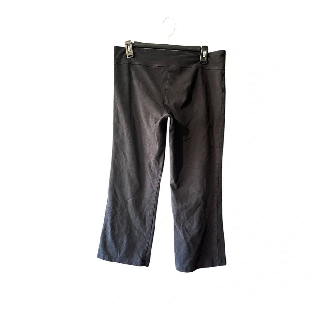 5/$25 Spalding Black Cropped Cotton Capri Pants - Picture 2 of 2